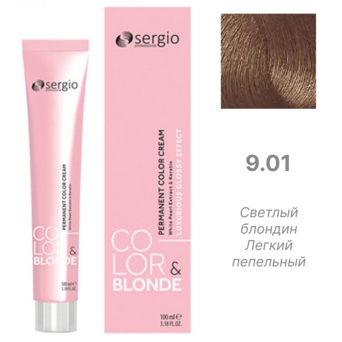Крем-краска Color&Blonde 9.01 - светлый блондин легкий пепельный (100 мл)
